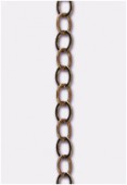 Chaîne forçat aplatie 6x5 mm bronze x 1 mètre