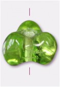 Perle en verre forme FG1 olivine x12