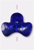 Perle en verre forme FG3 bleu foncé x6