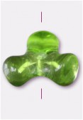 Perle en verre forme FG3 olivine x6
