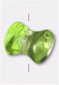 Perle en verre forme FG2 olivine x12