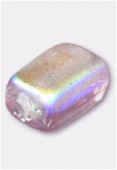 Perle en verre palet HRB1 améthyste clair irisé x12
