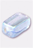 Perle en verre palet HRB1 bleu clair irisé x12