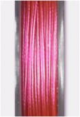 Fil cablé rose métallisé x10m