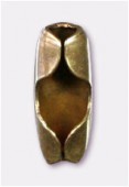Fermoir chaîne boule 2.5 mm bronze x1