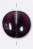 Palet rond 10 mm crystal / amethyste x4