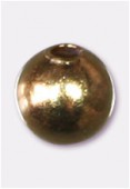 Perle en métal ronde 4 mm or x100