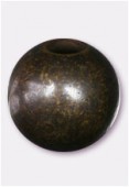 Perle en métal ronde 8 mm bronze x6
