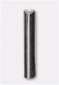 Perle en métal tube 12x2 mm argent x12