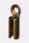 Embout pour cordon 1 mm bronze x12