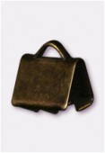 Embout pour ruban 6x4 mm bronze x2