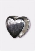 Argent 925 bélière coeur 5 mm x1