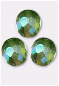 Facette 8 mm peridot AB x12