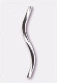 Argent 925 tube spirale 17,5x1 mm x1