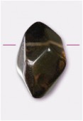 Smokey quartz nugget drop 13x16 mm x1