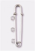 Epingle à nourrice 55x14 mm argent x1