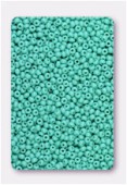 Rocaille 2 mm Green Turquoise opaque x20g