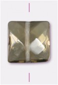 Smokey quartz carré à facettes 10 mm x1