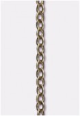 Chaine forçat aplatie 3x2,3 mm bronze x1 mètre