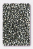 Rocaille 4 mm black diamond silver-lined x20g