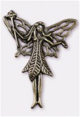 Pendentif en métal fée 50x38 mm bronze x1