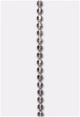 Chaîne boule biseautée 1.5 mm argent x50 centimètres