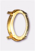 Sertissure pour cabochon ovale 25x18 mm or x1