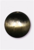 Ronde en résine satin brossé 22 mm bronze x1