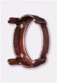 Sertissure pour cabochon ovale 14x10 mm cuivre x1
