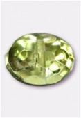 Ronde aplatie 9x14 mm avocado metallic ice x2