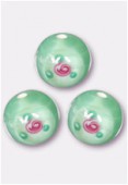 Ronde fleurie 6 mm mint x1