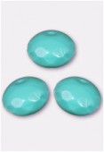Ronde aplatie 6x9 mm green turquoise x6