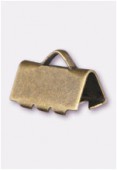 Embout pour ruban 9x4 mm bronze x2