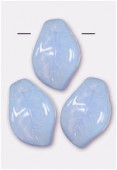 Feuille 9x14 mm sky blue opal x6