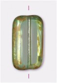Palet rectangle chicklet cut 16x10 mm green x1