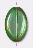 Palet flat ovale cut 20x14 mm olivine x1