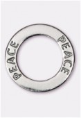 Argent 925 intercalaire anneau peace 22 mm x1