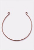 Bracelet pour fil de jade ou cuir 50 mm cuivre x1