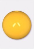 Ronde en résine 16 mm yellow opaque x2