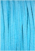 Suédine turquoise x1 m