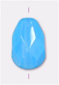 Goutte à facettes 7x5 mm powder blue opal x12