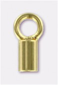 Embout à écraser pour cordon 6x2 mm or x2
