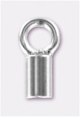 Embout à écraser pour cordon 6x2 mm argent x2