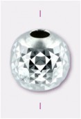Argent 925 perle ronde pyramide 6 mm x1