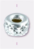 Argent 925 intercalaire rondelle pyramide 3.2x1.6 mm x 4