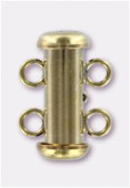 Gold Filled 14 K fermoir tube 2 rangs 15x4.3 mm x1