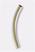 Gold Filled 14 K tube courbé 30x3 mm x1