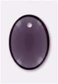 Pendentif sequin 12x9 mm amethyst x6