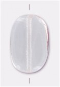 Palet ovale wavy 14x8 mm pink x6