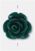 Rose en résine 13 mm vert x1 Rose en résine 13 mm vert x1